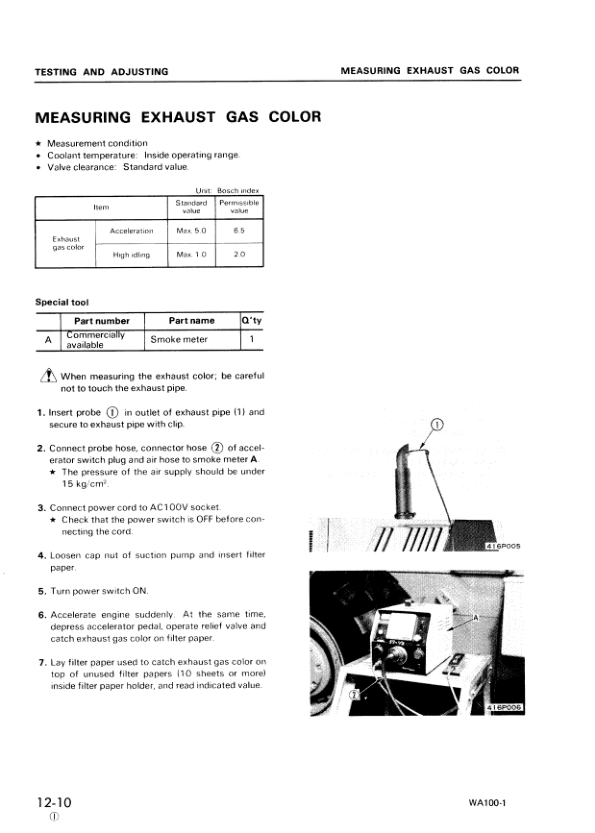 Komatsu WA100-1 Wheel Loader Workshop Manual SN 10001 and UP - Image 15