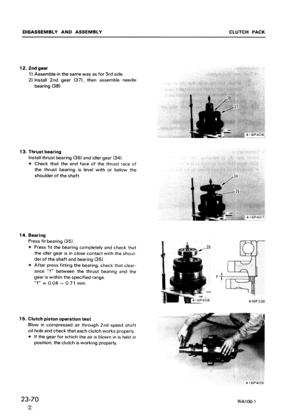 Komatsu WA100-1 Wheel Loader Workshop Manual SN 10001 and UP - Image 11