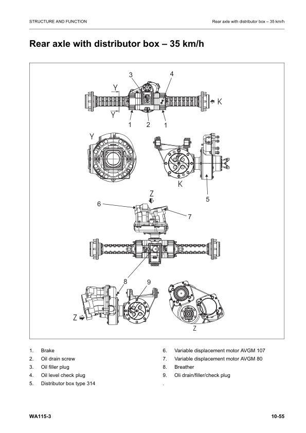 Komatsu WA115-3 Wheel Loader Workshop Manual SN WA115H30051 and UP - Image 17