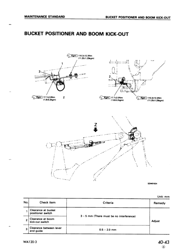 Komatsu WA120-3 Avance Wheel Loader Workshop Manual SN 50001 and UP - Image 18