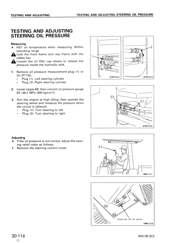 Komatsu WA120-3CS Avance Wheel Loader Workshop Manual SN 10004 and UP - Image 12