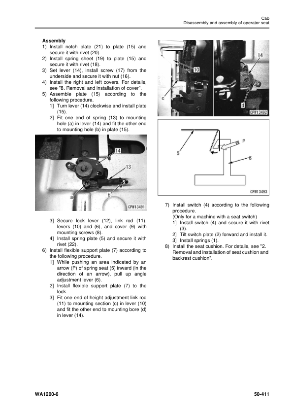 Komatsu WA1200-6 Wheel Loader Workshop Manual SN 60001 and UP - Image 12
