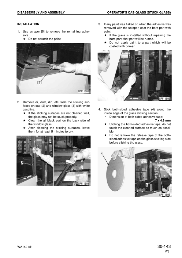 Komatsu WA150-5 Wheel Loader Workshop Manual SN 50051 and UP - Image 16