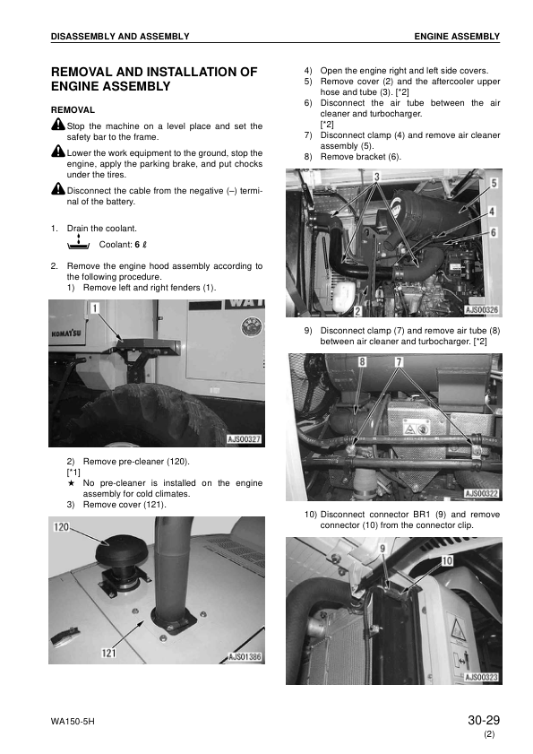 Komatsu WA150-5 Wheel Loader Workshop Manual SN 50051 and UP - Image 15
