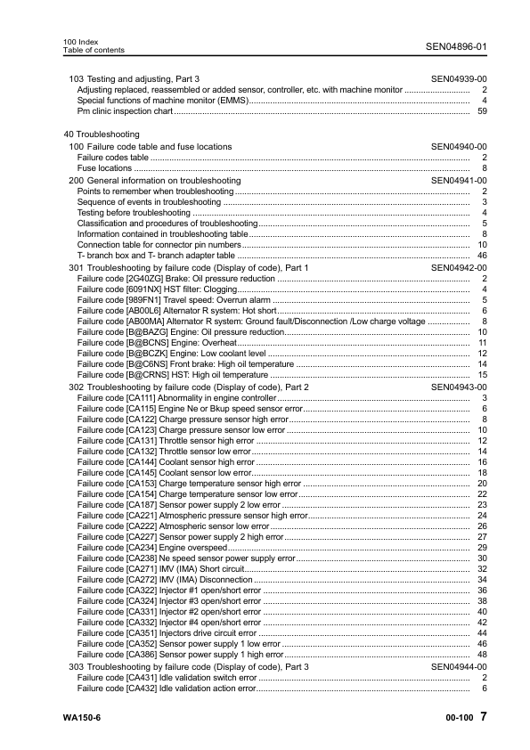 Komatsu WA150-6 Wheel Loader Workshop Manual SN 80001 and UP SEN04884-01 - Image 10