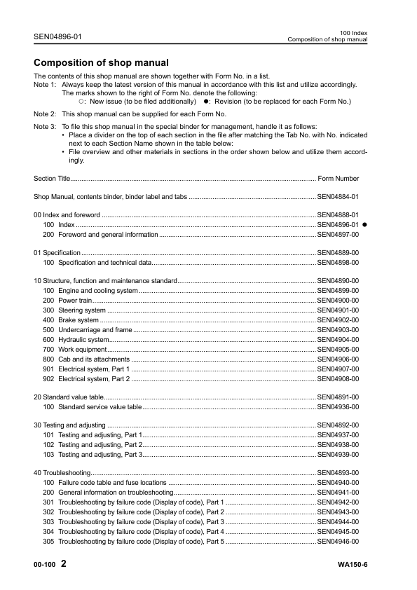 Komatsu WA150-6 Wheel Loader Workshop Manual SN 80001 and UP SEN04884-01 - Image 5