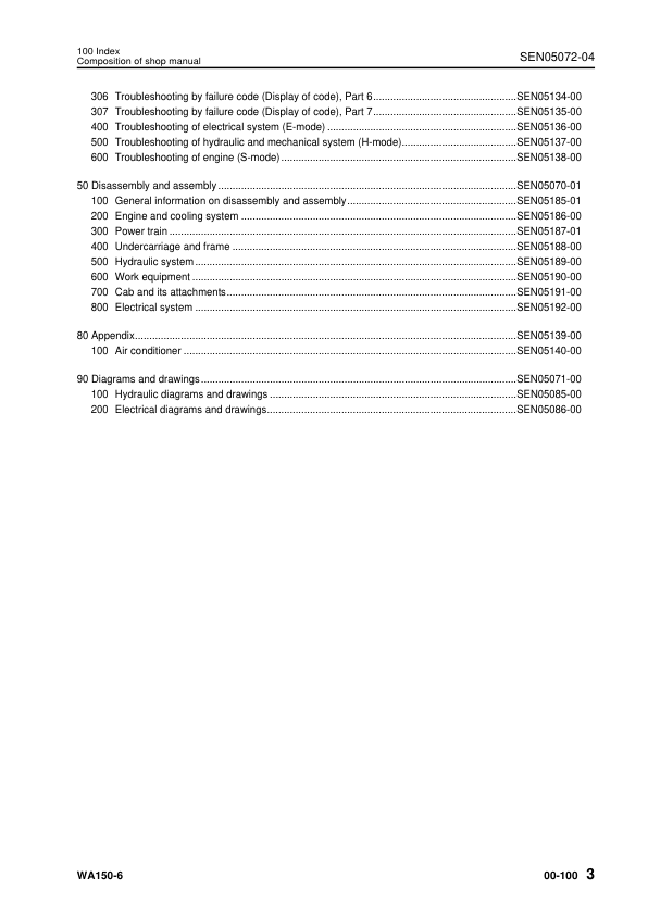 Komatsu WA150-6 Wheel Loader Workshop Manual SN 80001 and UP SEN04885-04 - Image 6