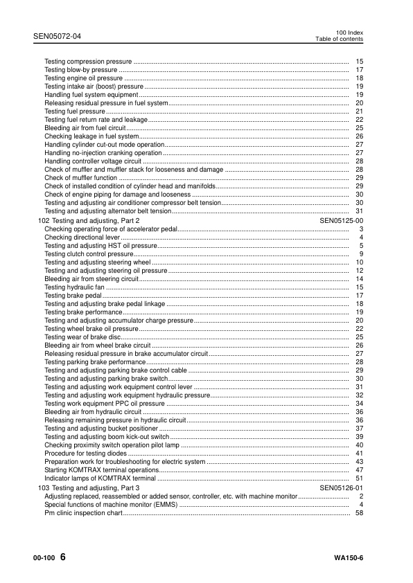 Komatsu WA150-6 Wheel Loader Workshop Manual SN 80001 and UP SEN04885-04 - Image 9