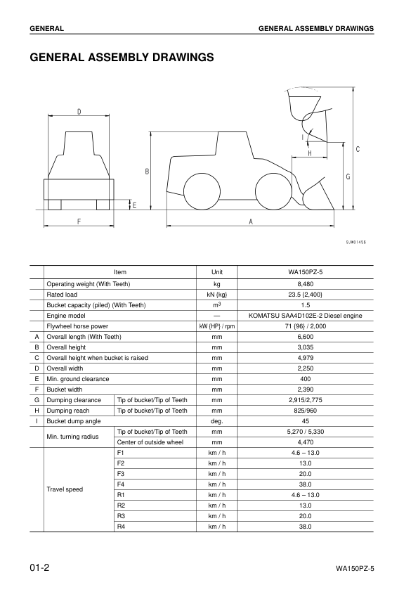 Komatsu WA150PZ-5 Wheel Loader Workshop Manual SN H50051 and UP - Image 3