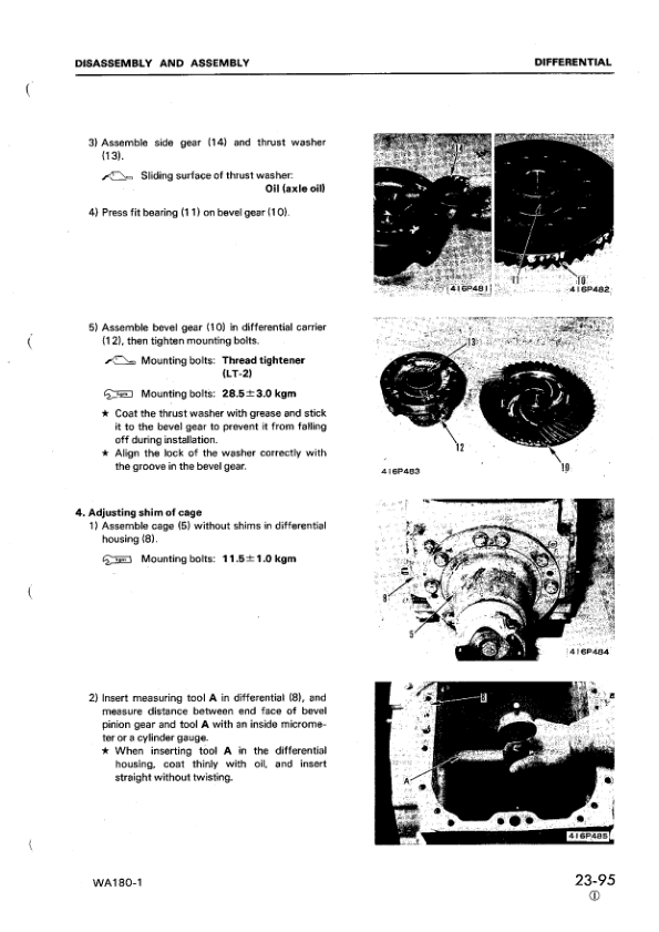 Komatsu WA180-1 Wheel Loader Workshop Manual SN 10001 and UP SEBM034906 - Image 14