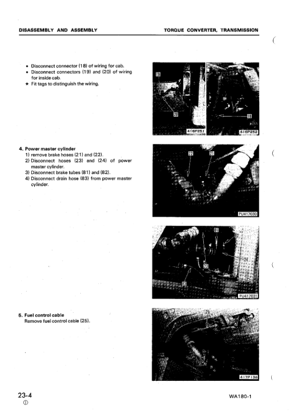 Komatsu WA180-1 Wheel Loader Workshop Manual SN 10001 and UP SEBM034906 - Image 12