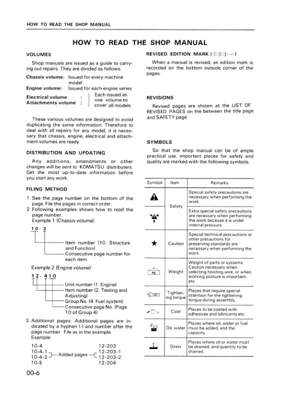 Komatsu WA180-1 Wheel Loader Workshop Manual SN 10001 and UP SEBMU4170105 - Image 3