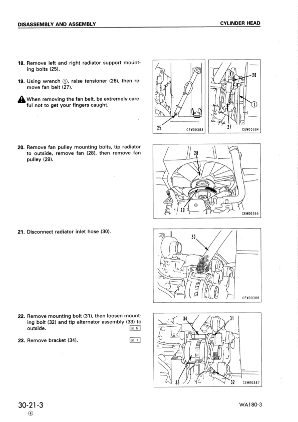 Komatsu WA180-3 Avance Wheel Loader Workshop Manual SN 50001 and UP - Image 14