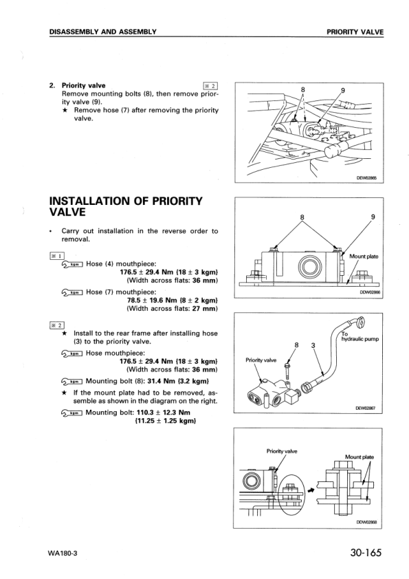 Komatsu WA180-3 EU Spec Wheel Loader Workshop Manual SN 53001 and UP - Image 12
