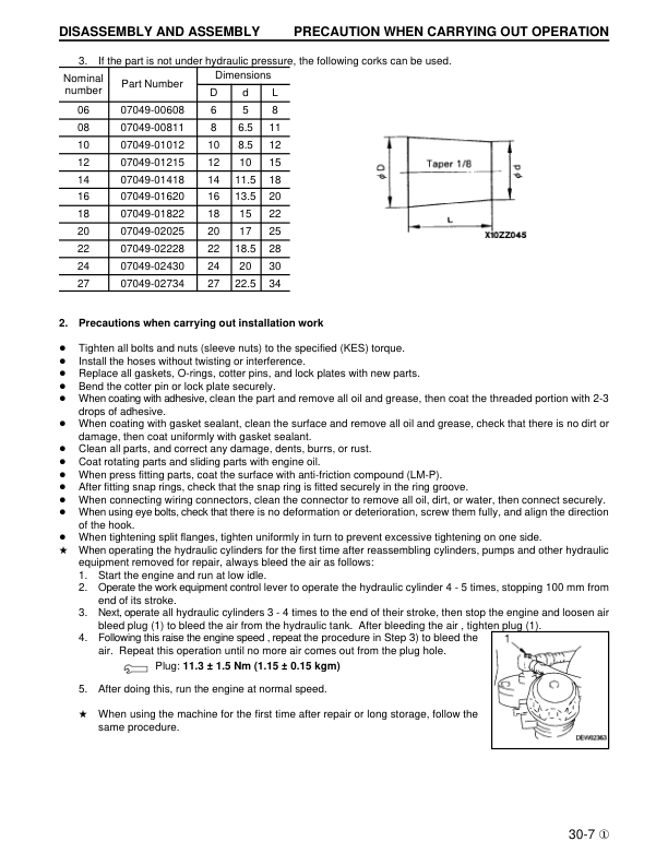 Komatsu WA180-3 WA180L-3 Wheel Loader Workshop Manual SN A80001 54001 and UP - Image 13