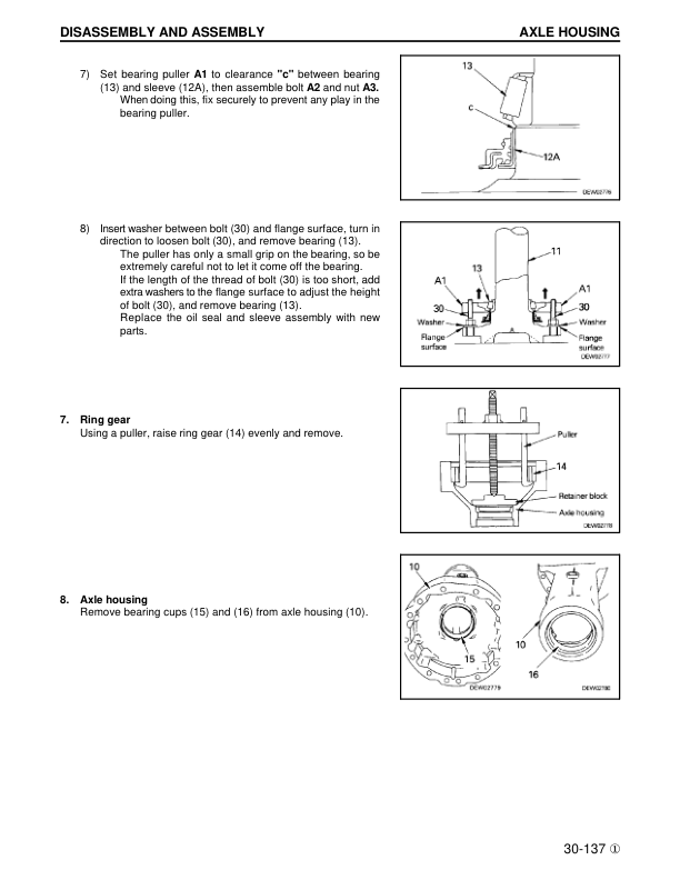 Komatsu WA180-3 WA180L-3 Wheel Loader Workshop Manual SN A80001 54001 and UP - Image 17