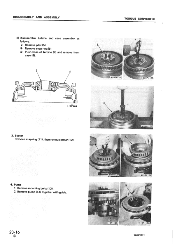Komatsu WA200-1 WA250-1 Wheel Loader Workshop Manual SN 10001 and UP - Image 11