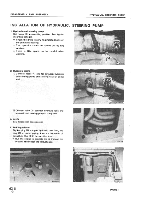 Komatsu WA200-1 WA250-1 Wheel Loader Workshop Manual SN 10001 and UP - Image 15