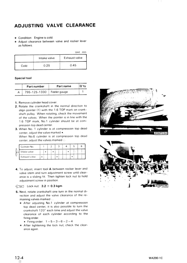 Komatsu WA200-1 Wheel Loader Workshop Manual SN 10001 and UP - Image 3