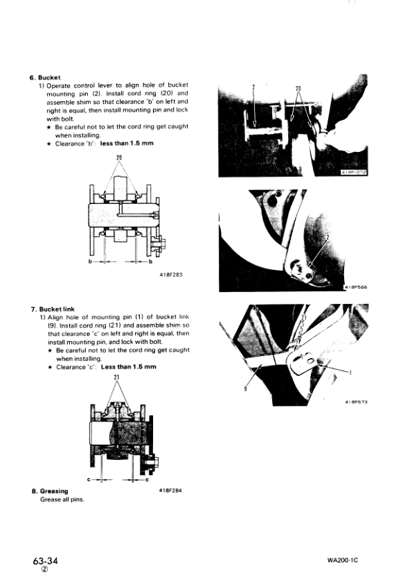 Komatsu WA200-1 Wheel Loader Workshop Manual SN 10001 and UP - Image 16