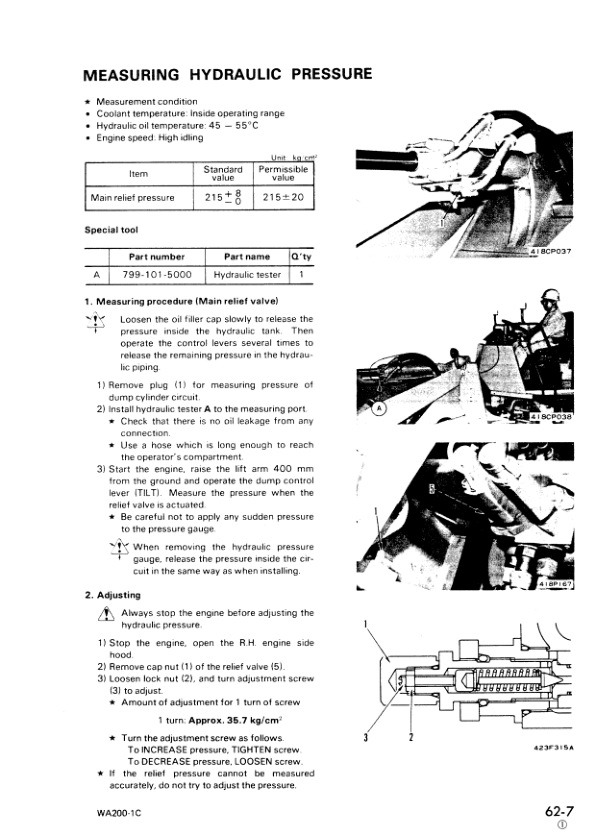 Komatsu WA200-1 Wheel Loader Workshop Manual SN 10001 and UP - Image 15