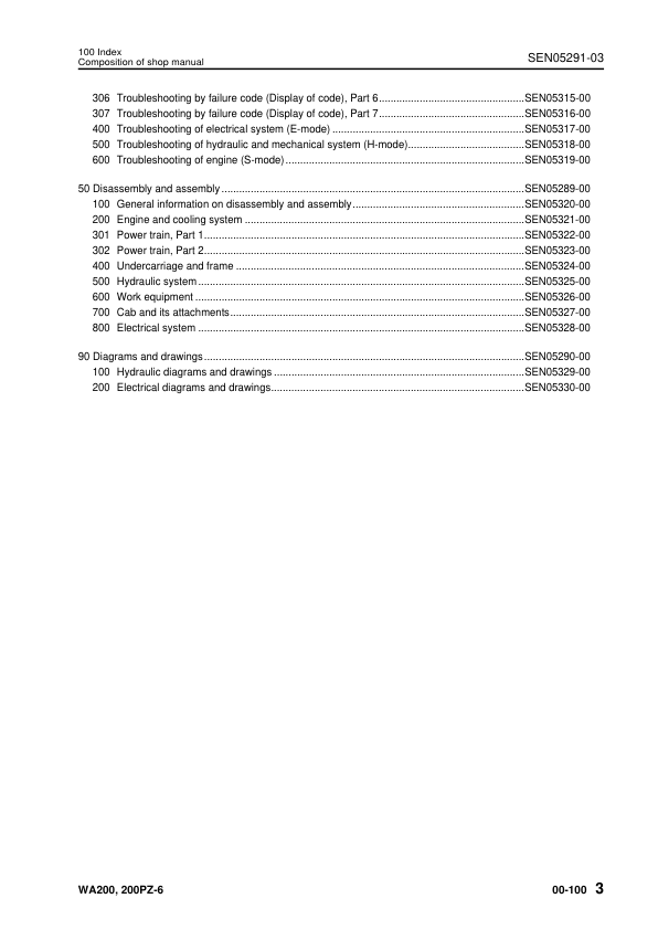 Komatsu WA200-6 WA200PZ-6 Wheel Loader Workshop Manual SN 70001 and UP SEN05282-03 - Image 6