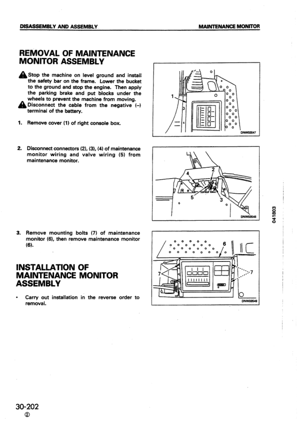 Komatsu WA250-3 Avance Wheel Loader Workshop Manual SN 50001 and UP SEBM005910 - Image 15