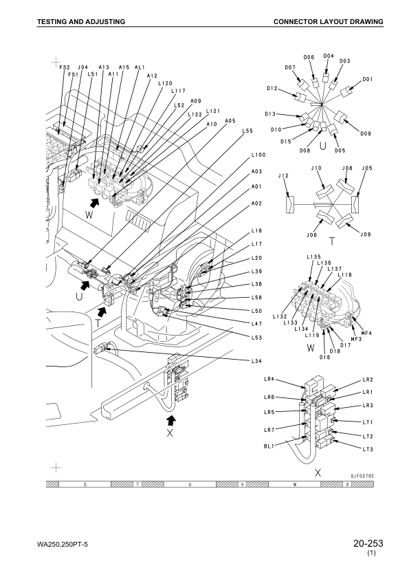 Komatsu WA250-5 WA250PT-5 Wheel Loader Workshop Manual SN 70001 and UP - Image 11