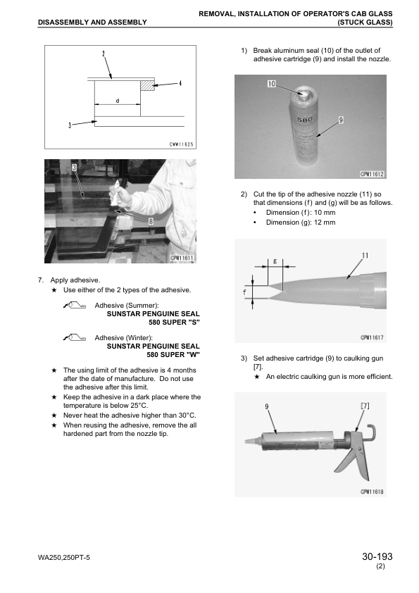 Komatsu WA250-5 WA250PT-5 Wheel Loader Workshop Manual SN 70001 and UP - Image 15