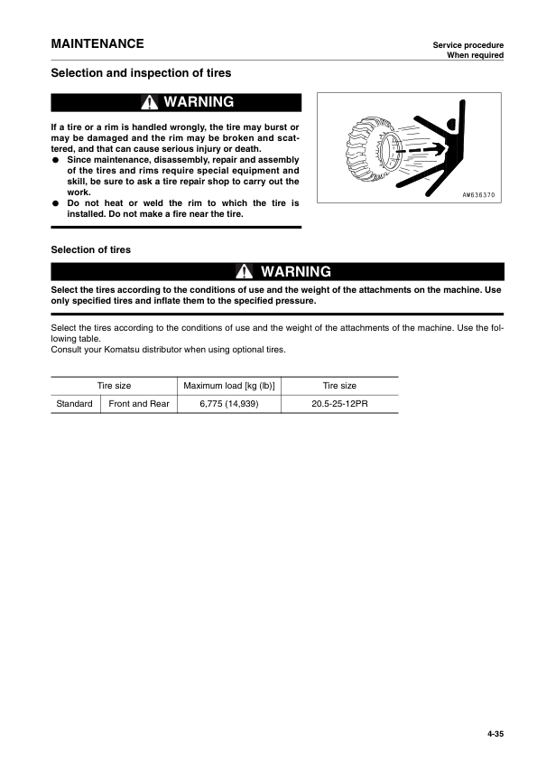 Komatsu WA250PT-5H Wheel Loader Operation and Maintenance Manual SN H60051 and UP - Image 10