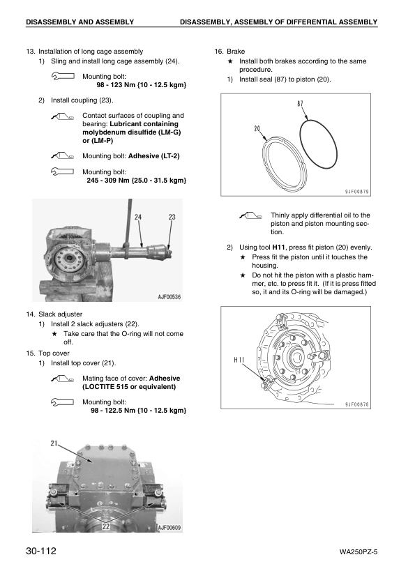 Komatsu WA250PZ-5 Wheel Loader Workshop Manual SN H50051 and UP - Image 15