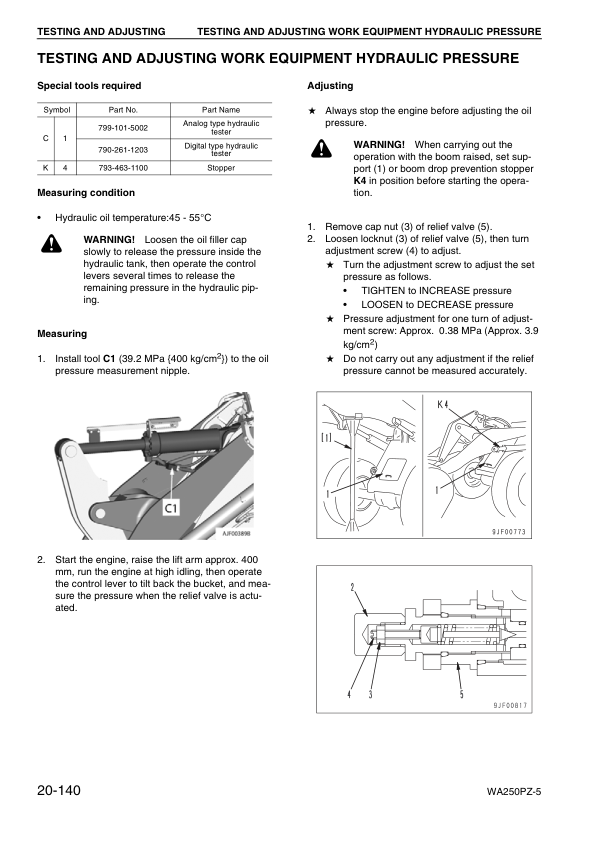 Komatsu WA250PZ-5 Wheel Loader Workshop Manual SN H50051 and UP - Image 10