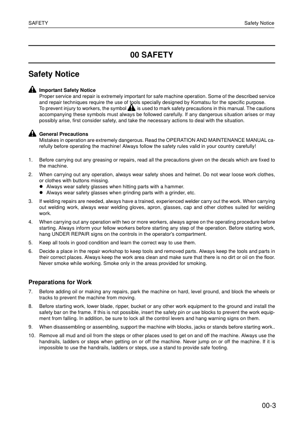 Komatsu WA270-3 WA270PT-3 Wheel Loader Workshop Manual SN 20051 30051 and UP - Image 3