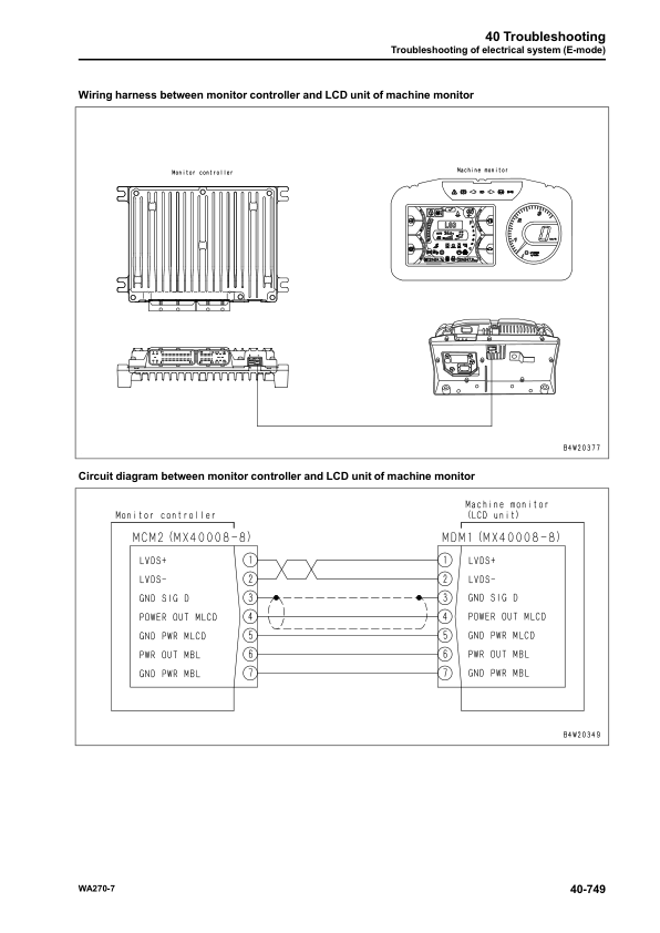 Komatsu WA270-7 Wheel Loader Workshop Manual SN 80001 and UP - Image 12