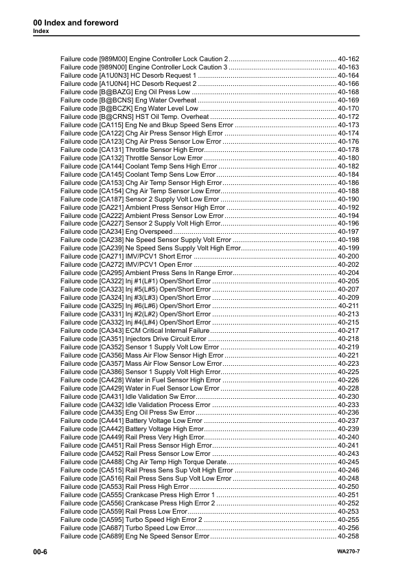 Komatsu WA270-7 Wheel Loader Workshop Manual SN 80001 and UP - Image 9