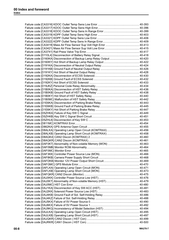 Komatsu WA270-7 Wheel Loader Workshop Manual SN 80001 and UP - Image 3