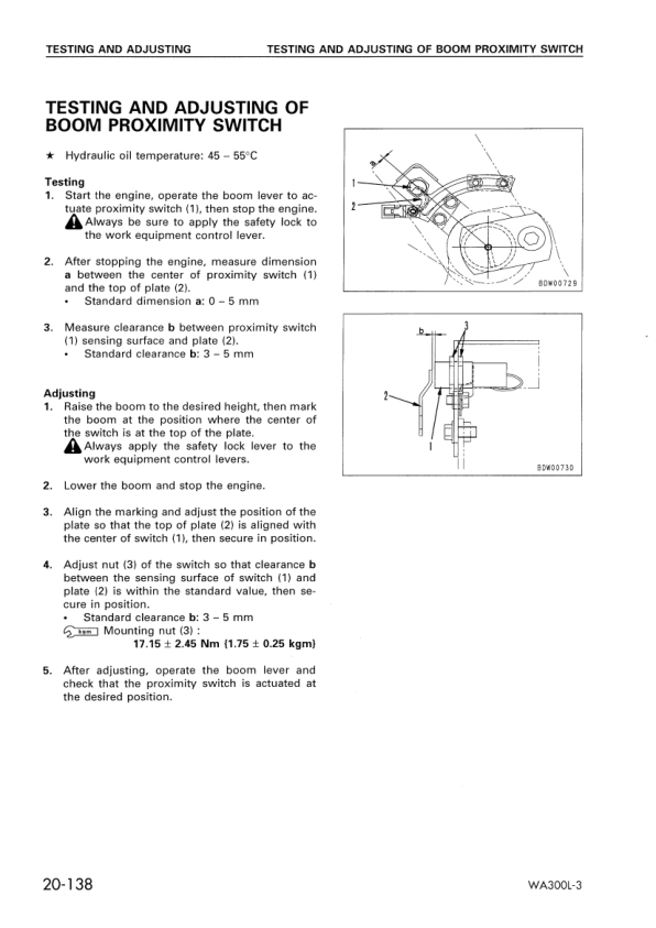 Komatsu WA300L-3 Avance Wheel Loader Workshop Manual SN 53001 and UP - Image 9