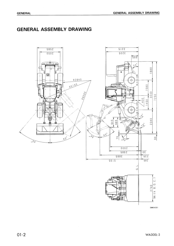 Komatsu WA300L-3 Avance Wheel Loader Workshop Manual SN 53001 and UP - Image 4