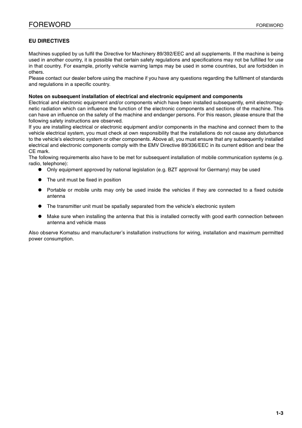 Komatsu WA320-5H Wheel Loader Operation and Maintenance Manual SN 50051 and UP - Image 4