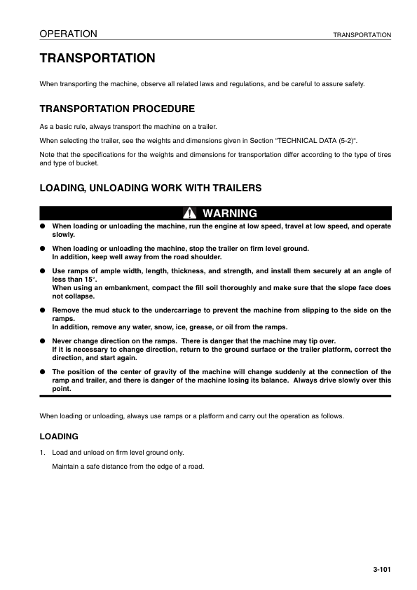 Komatsu WA320-5H Wheel Loader Operation and Maintenance Manual SN 50051 and UP - Image 10