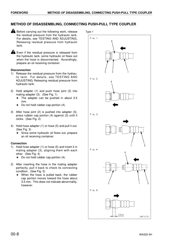 Komatsu WA320-5H Wheel Loader Workshop Manual SN H50051 and UP - Image 9