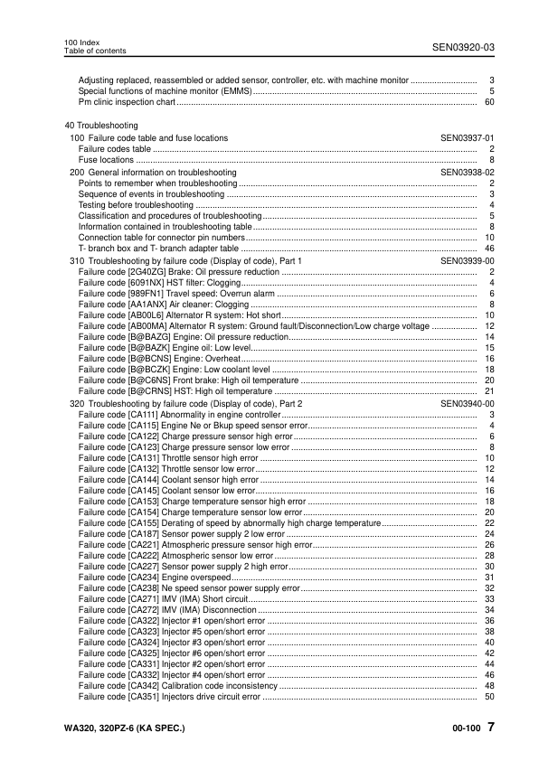 Komatsu WA320-6 WA320PZ-6 Wheel Loader Workshop Manual SN 70001 and UP SEN03911-03 - Image 10