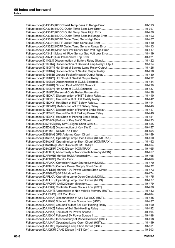 Komatsu WA320-7 Wheel Loader Workshop Manual SN 80001 and UP - Image 3