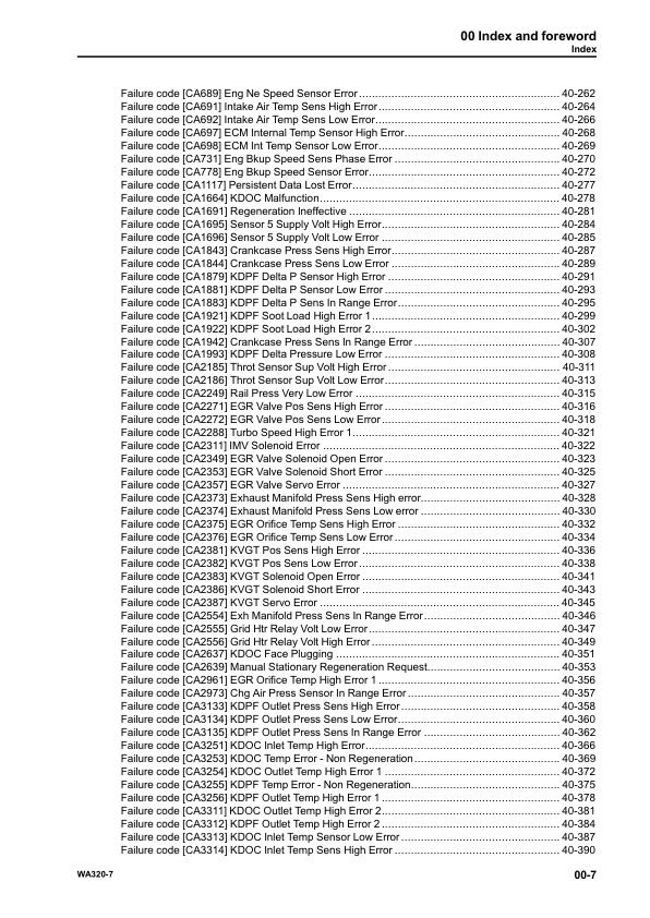Komatsu WA320-7 Wheel Loader Workshop Manual SN 80001 and UP - Image 10
