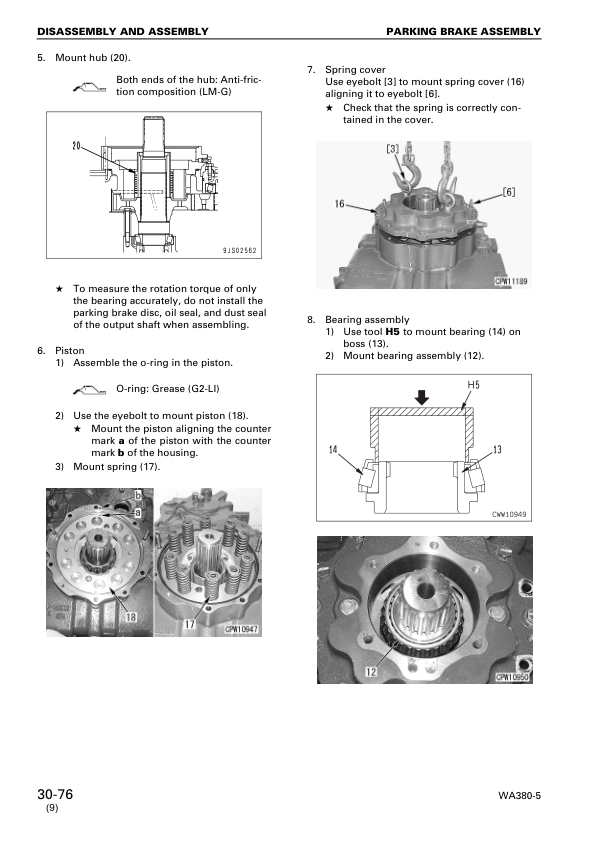 Komatsu WA380-5 Wheel Loader Workshop Manual SN 60001 and UP - Image 10