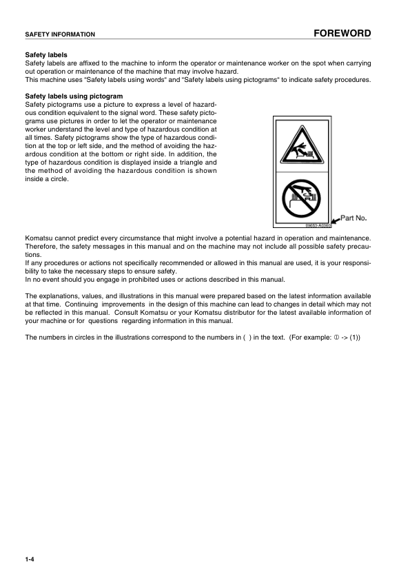 Komatsu WA380-5H Wheel Loader Operation and Maintenance Manual SN H50051 and UP - Image 6