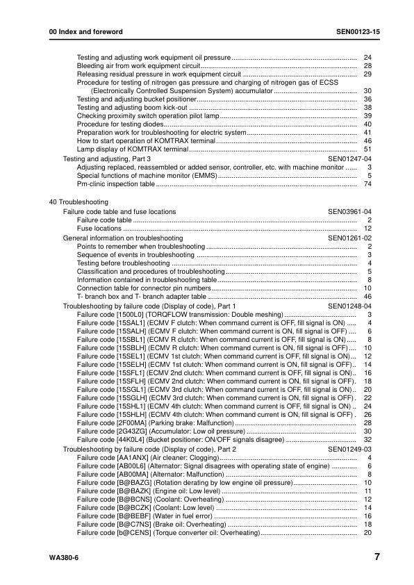 Komatsu WA380-6 Wheel Loader Workshop Manual SN 65001 and UP SEN00114-15 - Image 10