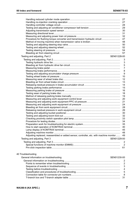 Komatsu WA380-6 Wheel Loader Workshop Manual SN 65001 and UP SEN00769-03 - Image 10