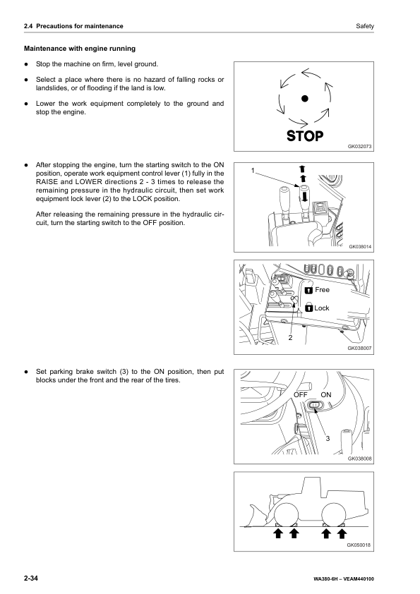 Komatsu WA380-6H Wheel Loader Operation and Maintenance Manual SN H60051 and UP - Image 12