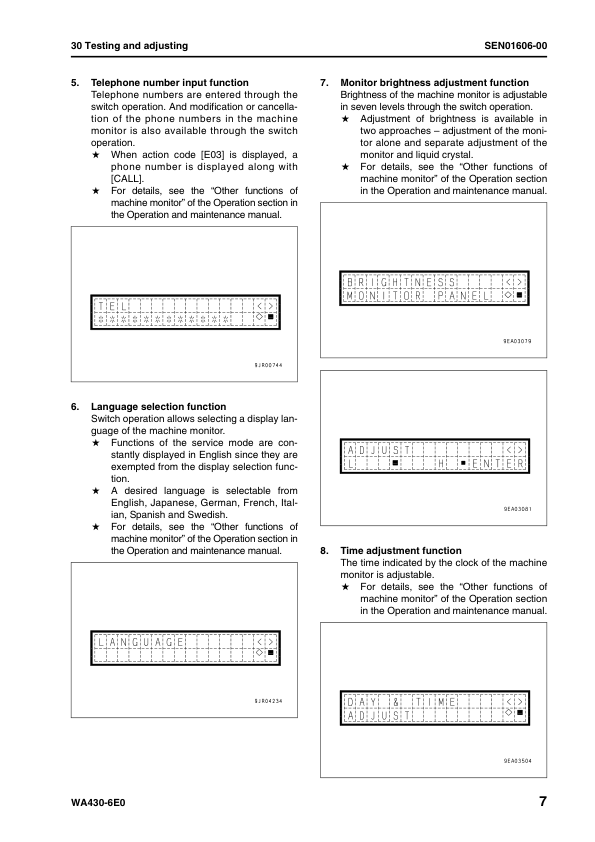 Komatsu WA430-6E0 Wheel Loader Workshop Manual SN H60266 and UP - Image 14